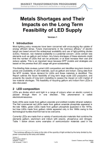 Metals shortages and their impacts on the long term feasibility of