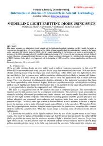 MODELLING LIGHT EMITTING DIODE USING SPICE