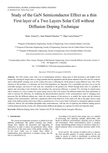 Study of the GaN Semiconductor Effect as a thin First layer of a Two