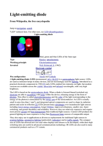 Light-emitting diode - System and Instrumentation Physics