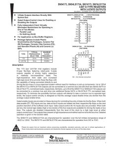 4-Bit D-Type Registers With 3-State Outputs