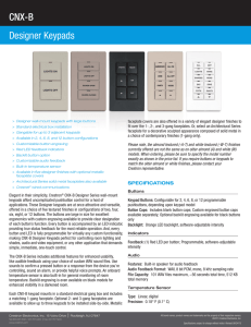 CNX-B Designer Keypads