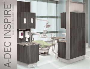 Color Options for A‑dec Inspire Dental Furniture