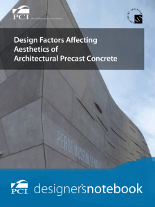 Design Factors Affecting Aesthetics of Architectural Precast Concrete