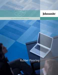 HigH-PerformAnCe Rubber flooring