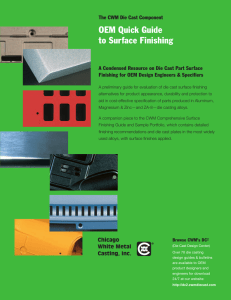 OEM Quick Guide to Surface Finishing