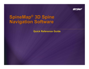 SpineMap® 3D Spine Navigation Software