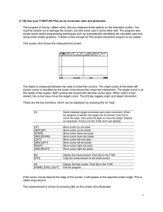 Use your TI-89 / TI-92 Plus as an on-screen ruler and