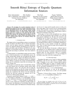 Smooth Rényi Entropy of Ergodic Quantum Information Sources