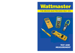 Wattmaster – Measurment