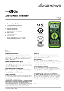 Analog-Digital Multimeter