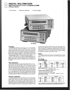 DIGITAL MULTIMETERS