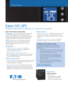 Eaton 5SC UPS - Zift Solutions
