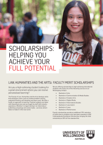 scholarships: helping you achieve your full potential