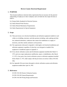 Brown County Electrical Requirement 1. PURPOSE 2. Scope 3