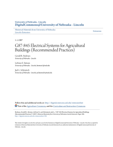 G87-845 Electrical Systems for Agricultural Buildings
