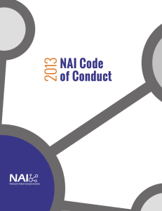 NAI Code of Conduct - Network Advertising Initiative
