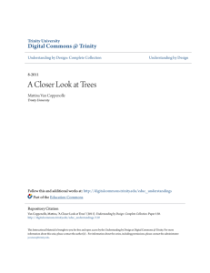 A Closer Look at Trees - Digital Commons @ Trinity