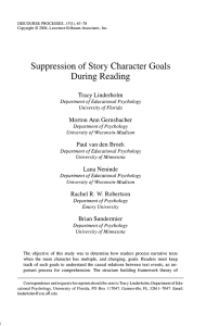 Suppression of Story Character Goals During Reading
