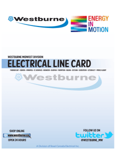 Electrical Line Card - Westburne