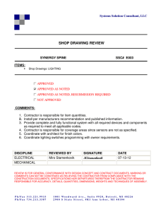 SHOP DRAWING REVIEW