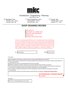 shop drawing review - MKC Associates, Inc