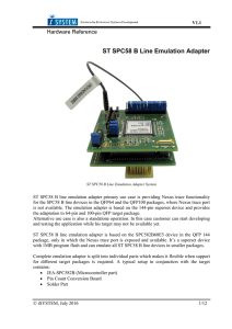 ST SPC58 B Line Emulation Adapter