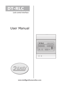 RLC Lock Control Manual - Intelligent Home Online