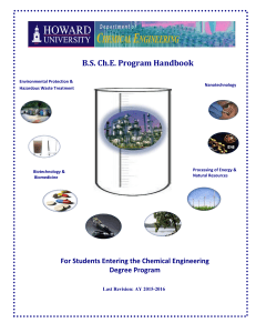 BS Ch.E. Program Handbook - Howard University