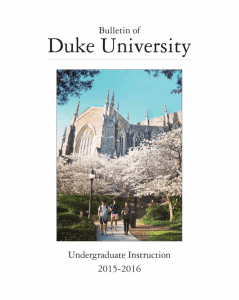 2015-16 Undergraduate Bulletin - Office of the University Registrar