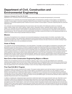 Department of Civil, Construction and Environmental Engineering