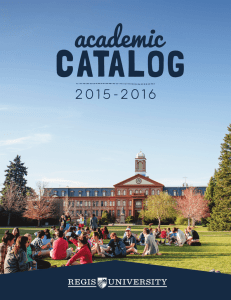 2015-2016 regis university catalog