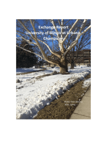 Exchange Report University of Illinois at Urbana