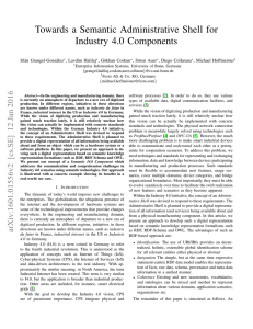 Towards a Semantic Administrative Shell for Industry 4.0