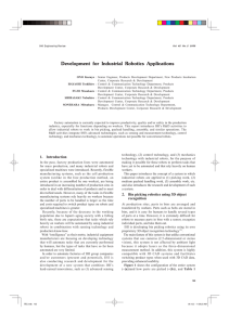 Development for Industrial Robotics Applications