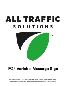 iA24 Variable Message Sign
