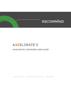 axcelerate 5 reviewer user guide