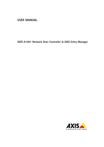 AXIS A1001 User Manual