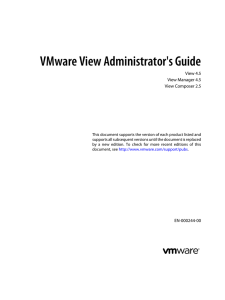 to access the information on "VMware View Administrator`s Guide"