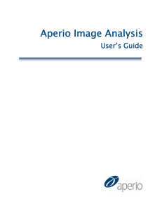 Aperio Image Analysis User`s Guide