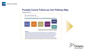 Prostate Cancer Follow-up Pathway Map