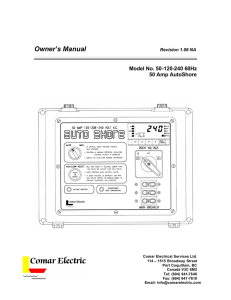 50A Manual - Comar Electrical Services