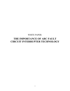 The Importance of Arc Fault Circuit Interrupter
