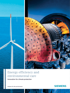 Energy efficiency and environmental care