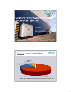 Onshore Power Systems (OPS) SIHARBOR / SIPLINK