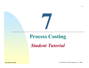 Process Costing - McGraw