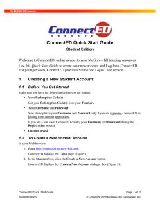ConnectED Quick Start Guide