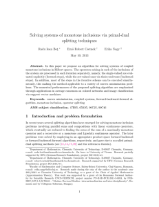 Solving systems of monotone inclusions via primal