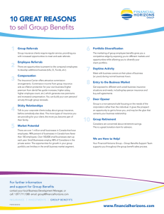10 GREAT REASONS to sell Group Benefits