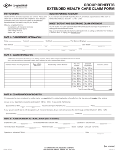 Extended Health Claim Form - The Co
